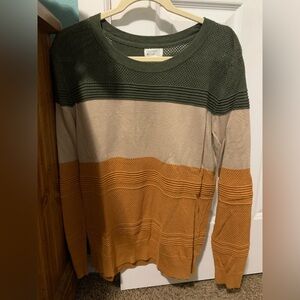 Market & Spruce Multicolor Crew Neck Sweater